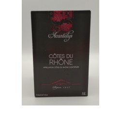 Les Vignerons De Tavel - Cotes Du Rhone Rouge Acantalys Bib 5 Litres | French Wine